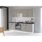 Türen für Einbauspülmaschine Küchenschrank Stilo claygrey/weiß 713x446,8