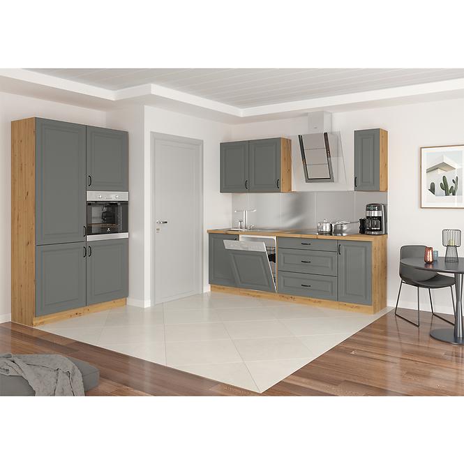 Türen für Einbauspülmaschine Küchenschrank Stilo dustgrey/artisan 570x446