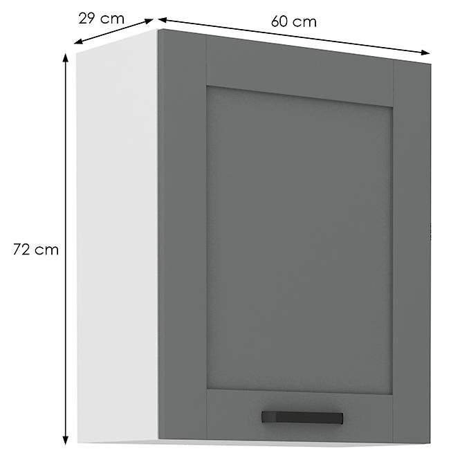 Küchenschrank Luna dustgrey/weiß 60G-72 1F