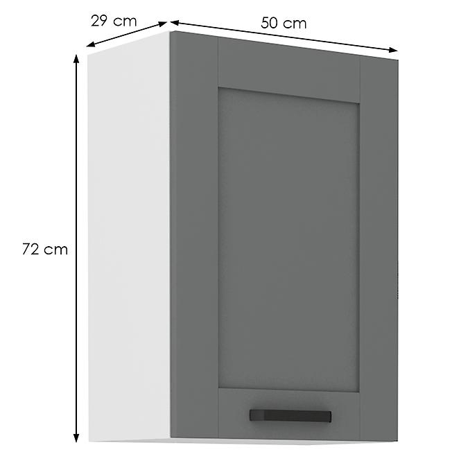Küchenschrank Luna dustgrey/weiß 50G-72 1F