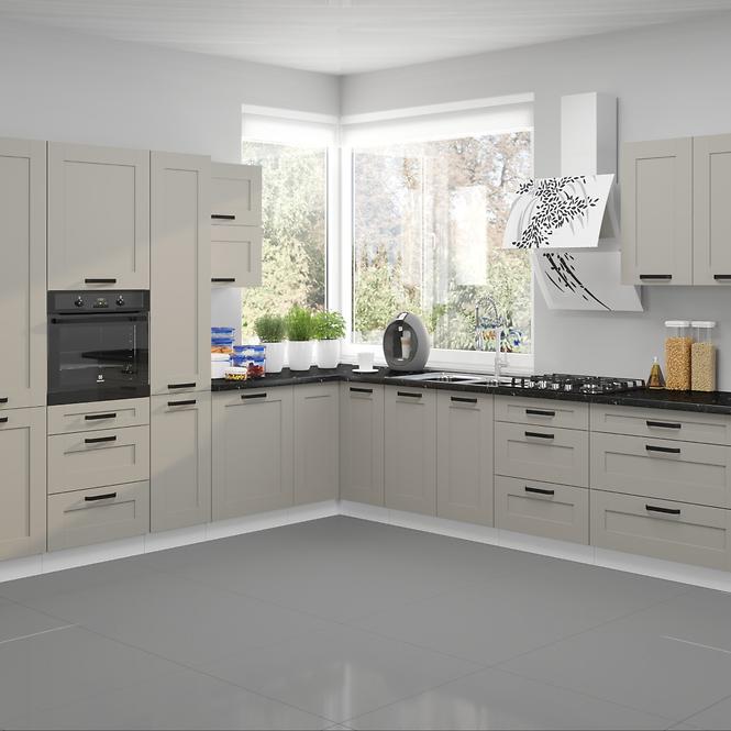 Küchenschrank Luna claygrey/weiß 60DKS-210 3S 1F