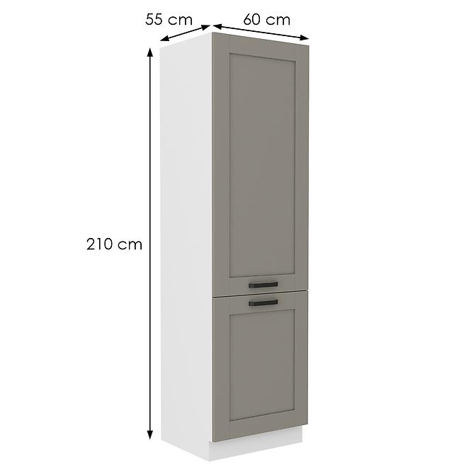 Küchenschrank Luna claygrey/weiß 60LO-210 2F