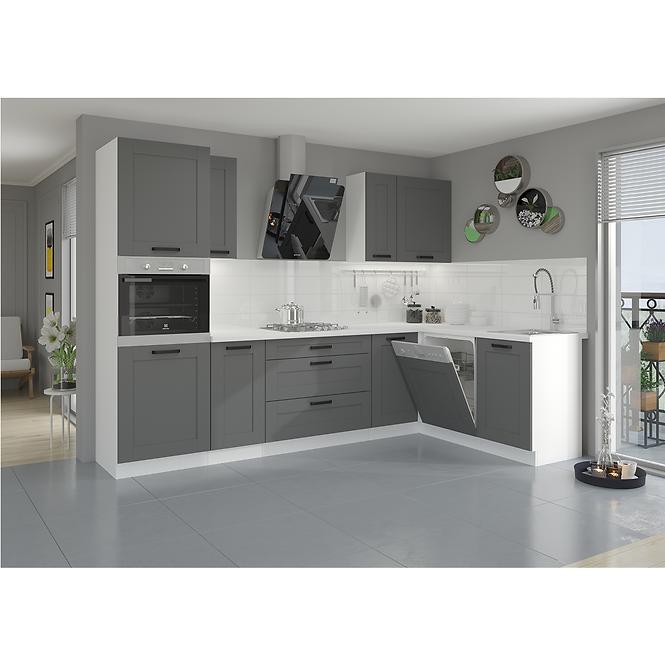 Küchenschrank Luna dustgrey/weiß 60DPS-210 3S 1F
