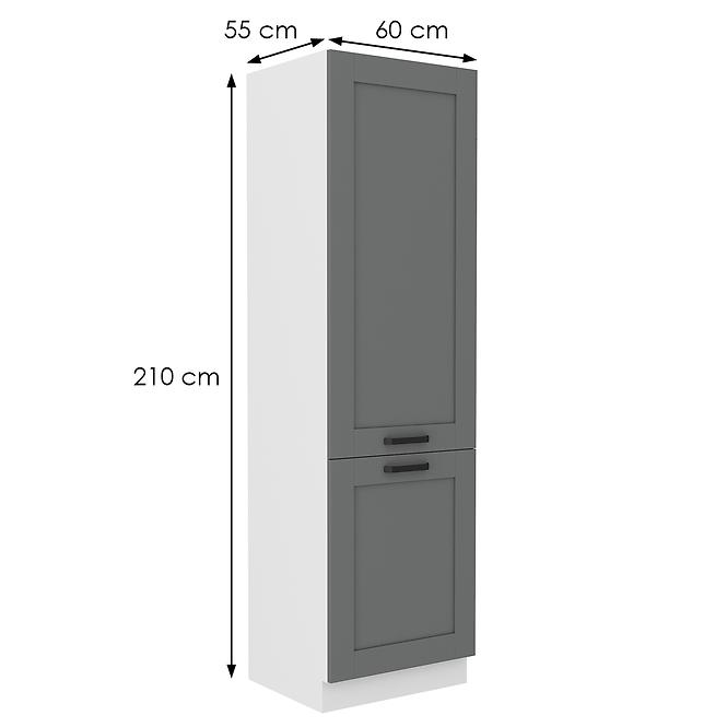 Küchenschrank Luna dustgrey/weiß 60LO-210 2F