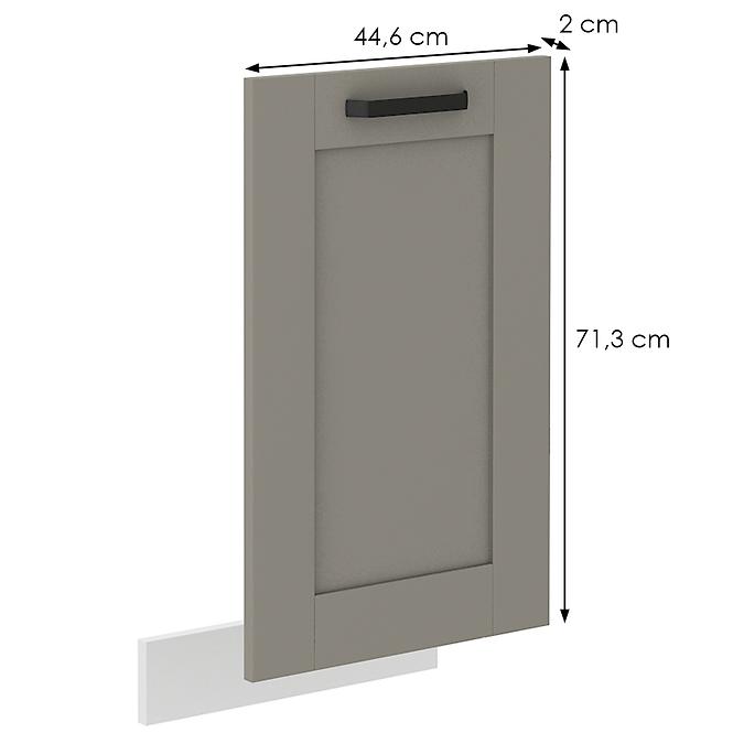 Türen für Einbauspülmaschine Luna claygrey/weiß 713x446