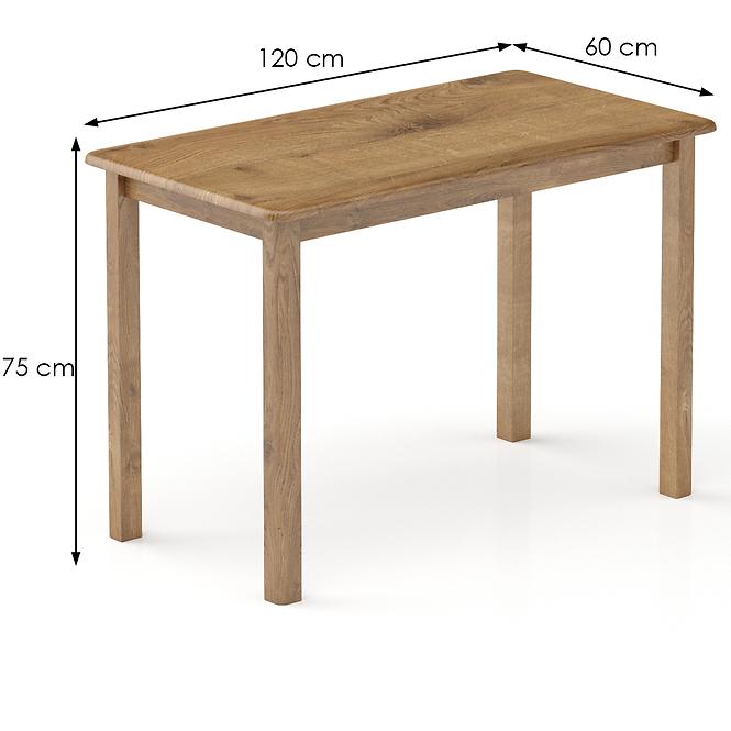 Tisch kiefer ST104-120x75x60 eiche