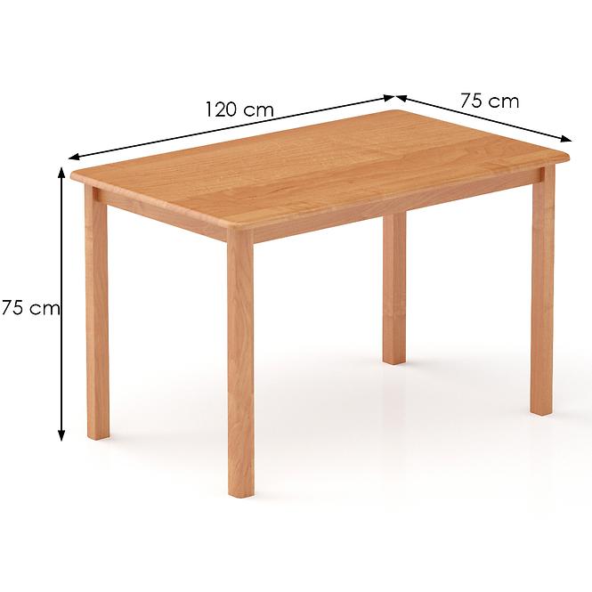Tisch kiefer ST104-120x75x75 erle