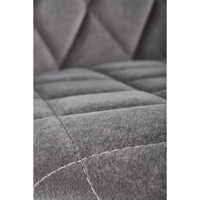 Stuhl K450 Stoff velvet/Metall Grau