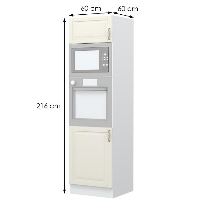 Küchenschrank Evergreen K21-60-RM/4 ivorymat