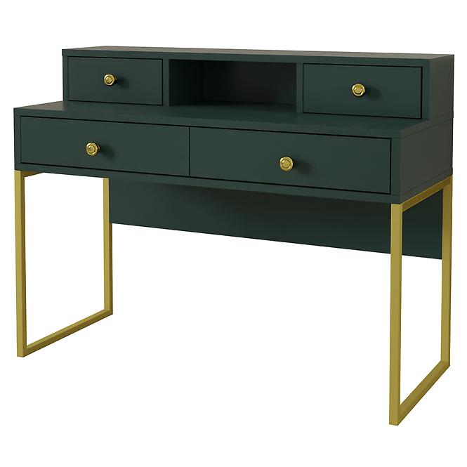 Schreibtisch 03 4S grünes/goldenes Metall