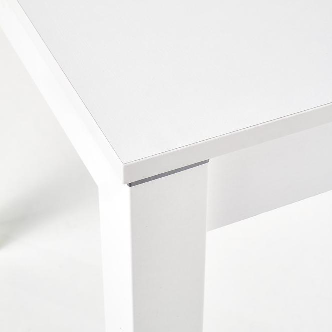 Tisch Maurycy 118/158 Brett/Abs/Mdf – Weiß