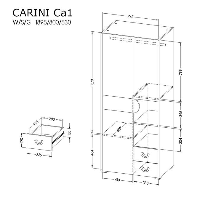 Schrank Ca1 2d2s Carini