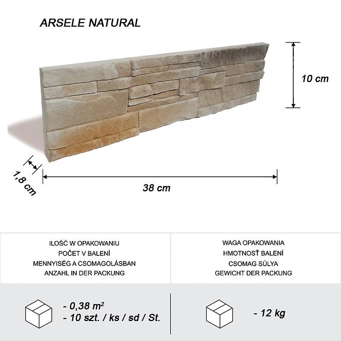 Betonstein Arsele Natural pkg=0,38 m2