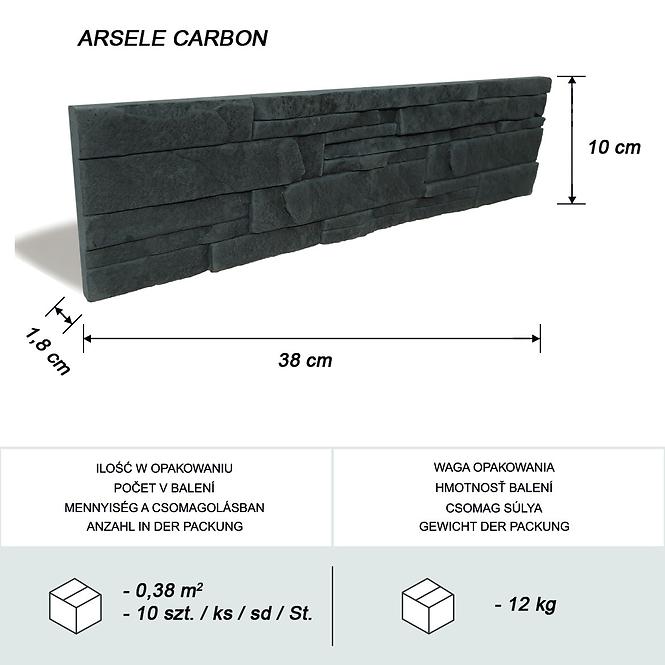 Betonstein Arsele Carbon pkg=0,38 m2
