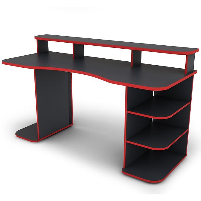 Schreibtisch Matrix 3 graphit/rote
