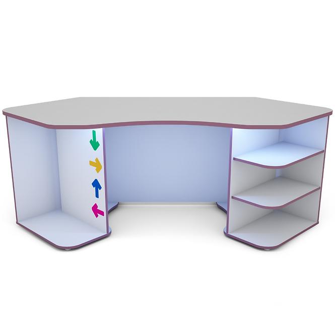 Schreibtisch Matrix 1 weiß/violett
