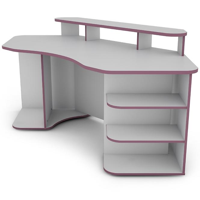 Schreibtisch Matrix 2 weiß/violett