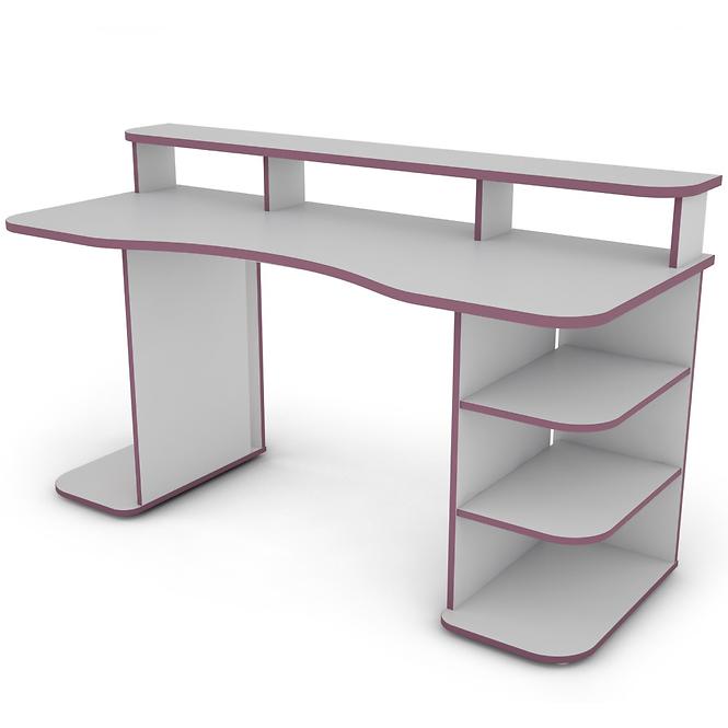 Schreibtisch Matrix 3 weiß/violett