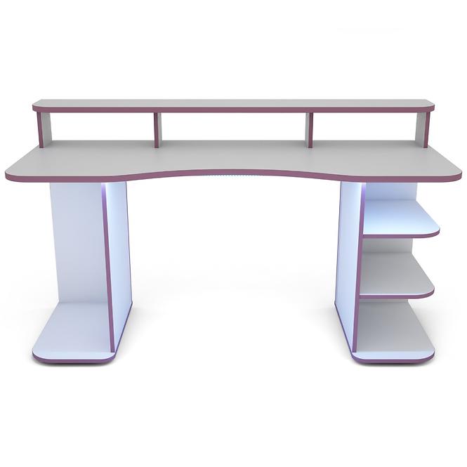 Schreibtisch Matrix 3 weiß/violett