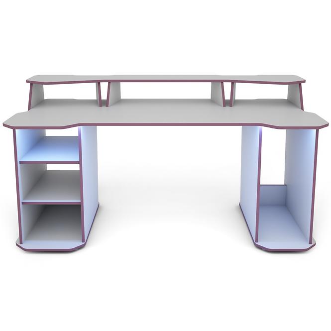Schreibtisch Matrix 4 weiß/violett