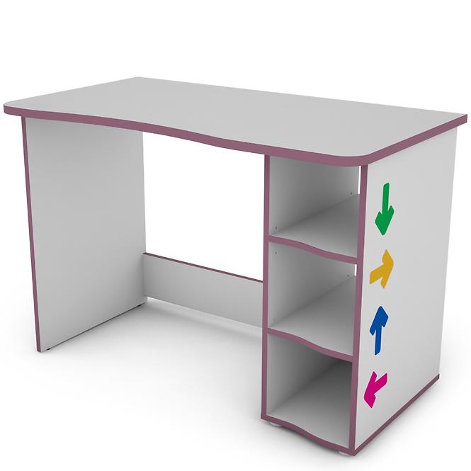 Schreibtisch Matrix 6 weiß/violett