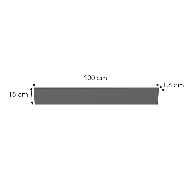Sockel anthrazit 2000X150 mm (2 st.)