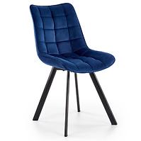 Stuhl W132 dunkelblau beine schwarze