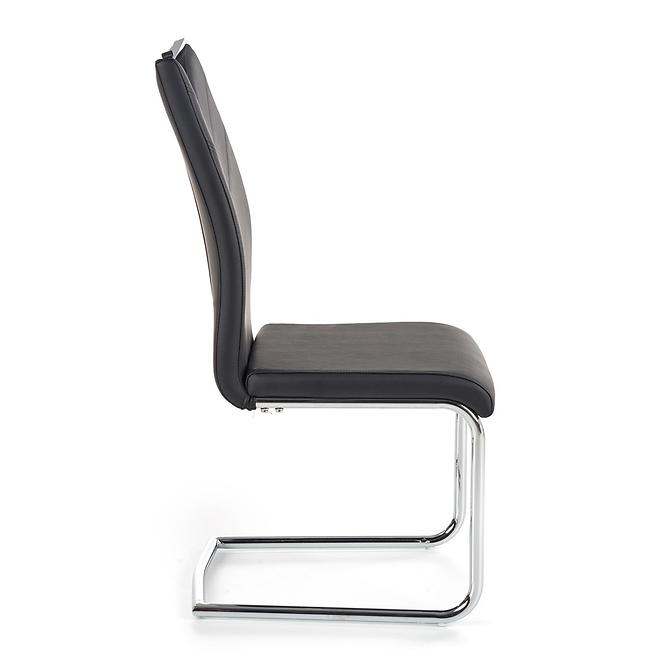 Stuhl K224 Metall/Kunstleder Schwarz 44x59x100