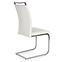 Stuhl K250 Metall/Kunstleder Weiß 42x59x99,2