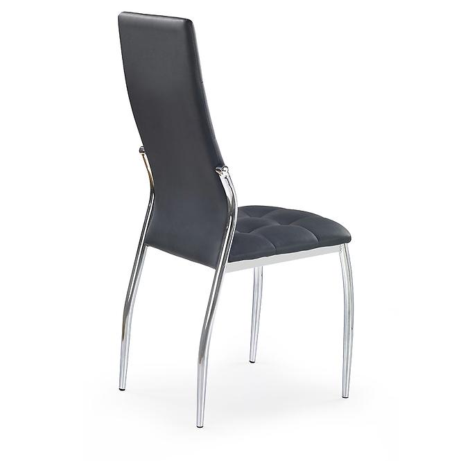 Stuhl K209 Metall/Kunstleder Schwarz 43x54x101