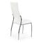 Stuhl K209 Metall/Kunstleder Weiß 43x54x101,2
