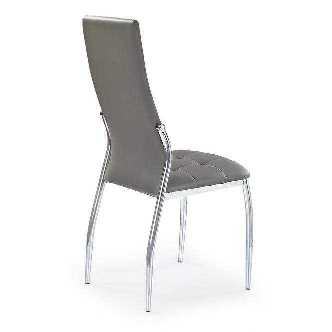 Stuhl K209 Metall/Kunstleder Grau 43x54x101