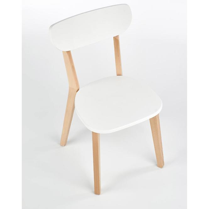 Stuhl Buggi Holz/MDF Weiß 45x50x81