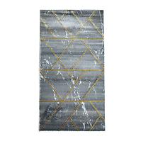 Teppich Frisee Diamond 0,8/1,5 A0052 dunkelgrau/gold