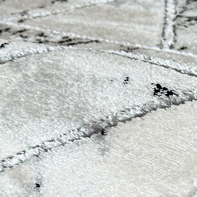 Teppich Frisee Diamond 0,8/1,5 A0085 weiß/silber