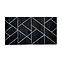 Teppich Frisee Diamond 0,8/1,5 B0052 schwarz/silber,2