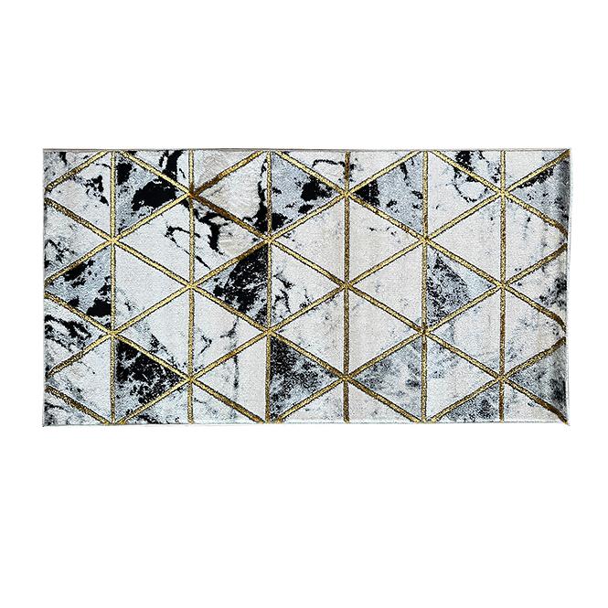Teppich Frisee Diamond 0,8/1,5 C0075 schwarz/gold