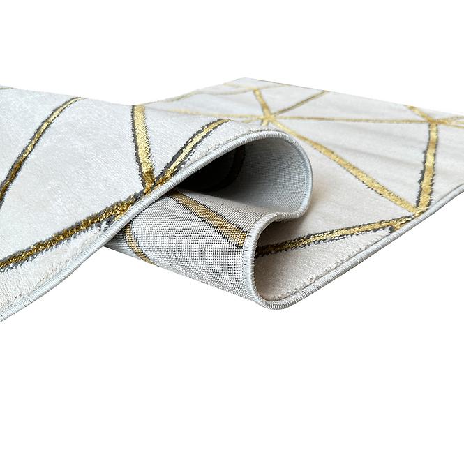 Teppich Frisee Diamond 1,33/1,9 A0071 weiß/gold
