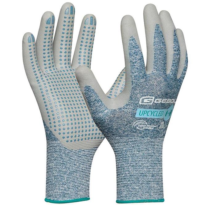 Handschuhe Upcycled Touch Stahlblau Gr. 9