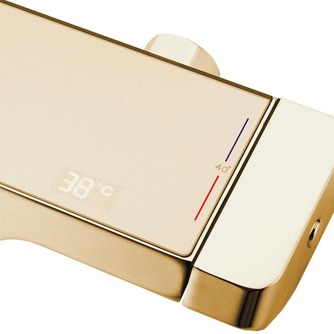 Duschset mit Thermostat Rob Rea P6625 Gold