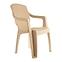 Stuhl aus Kunststoff Infinity Beige,2