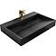 Aufsatzwaschbecken/wandmontage Goya Black Mat 70 konglomerat