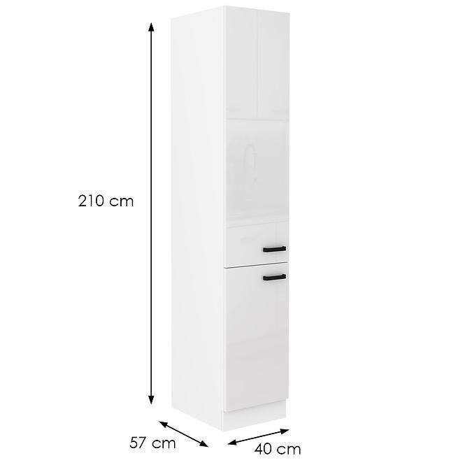 Küchenschrank MIA weiß glänzend/weiß 40dk-210 2f