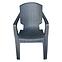 Stuhl aus Kunststoff Infinit grauer,2
