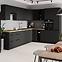 Küchenschrank Siena schwarze Matte 80 Nagu-36 1f,3