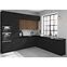 Küchenschrank Siena schwarze Matte 60x60 Gn-72 1f (45°),4