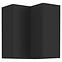 Küchenschrank Siena schwarze Matte 60x60 Gn-72 1f (90°)