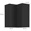 Küchenschrank Siena schwarze Matte 60x60 Gn-90 1f (90°),2