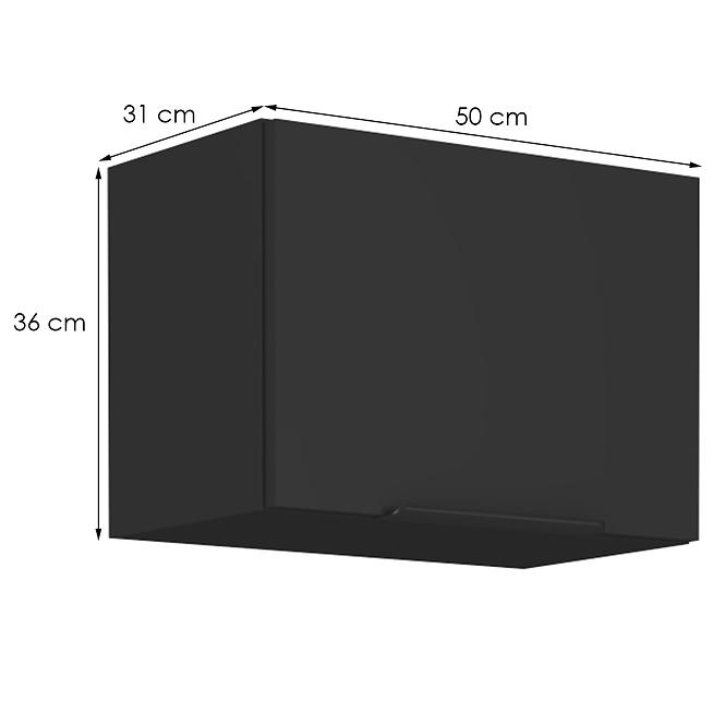 Küchenschrank Siena schwarze Matte 50gu-36 1f