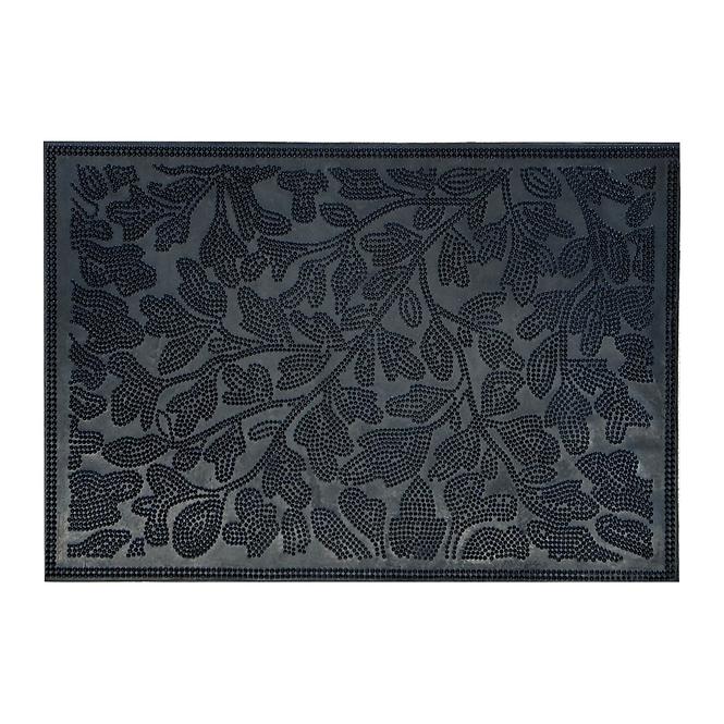 Gummi Fußmatte für Außen Leaf K-116 58x36 cm Blatt